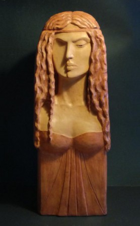 La maga Circe, terracotta patinata cm 50 h - 2019